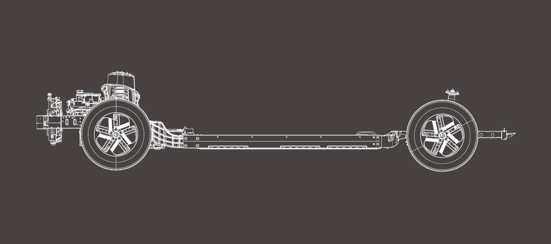 Line drawing of a Gecko advanced digital chassis